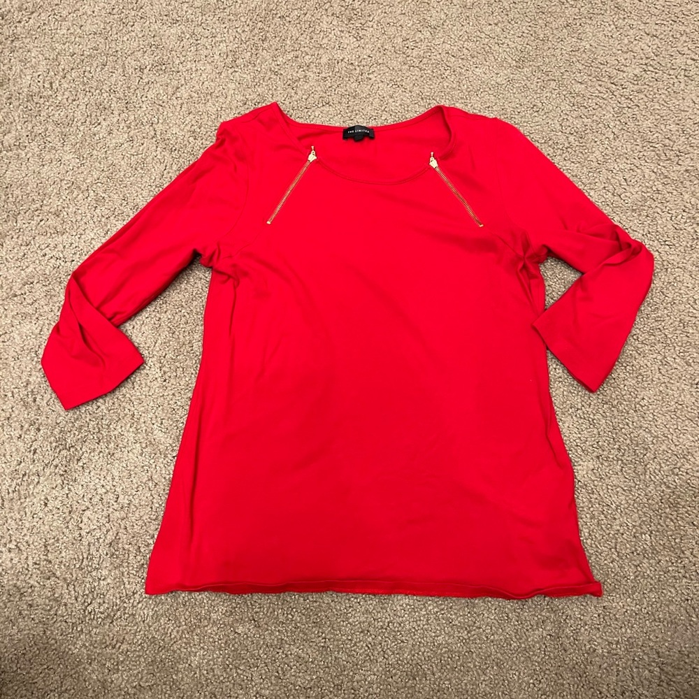 The limited gold zipper top